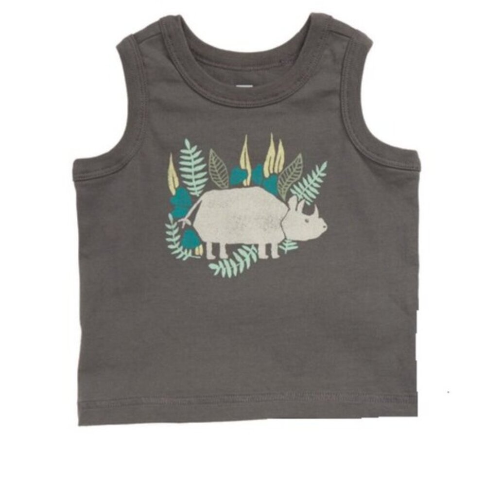 Tea Collection Infant Boy's Rhino Graphic Tank Top